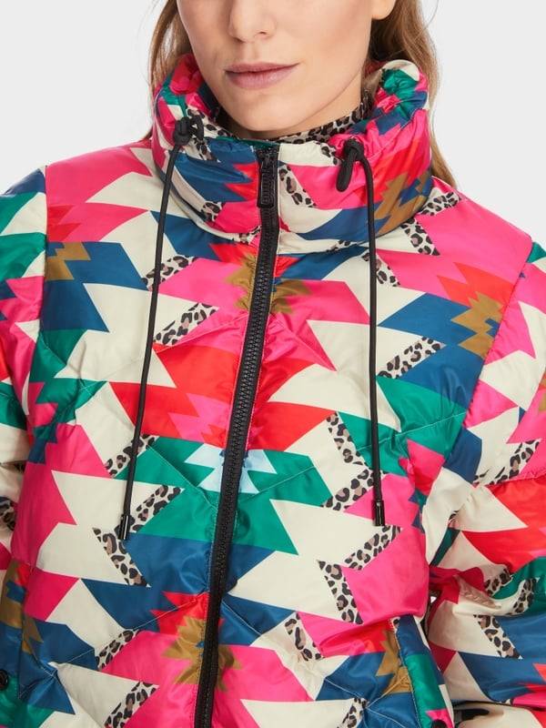 Marc Cain Daunenjacke mit Print "Rethink Together" Hotsell