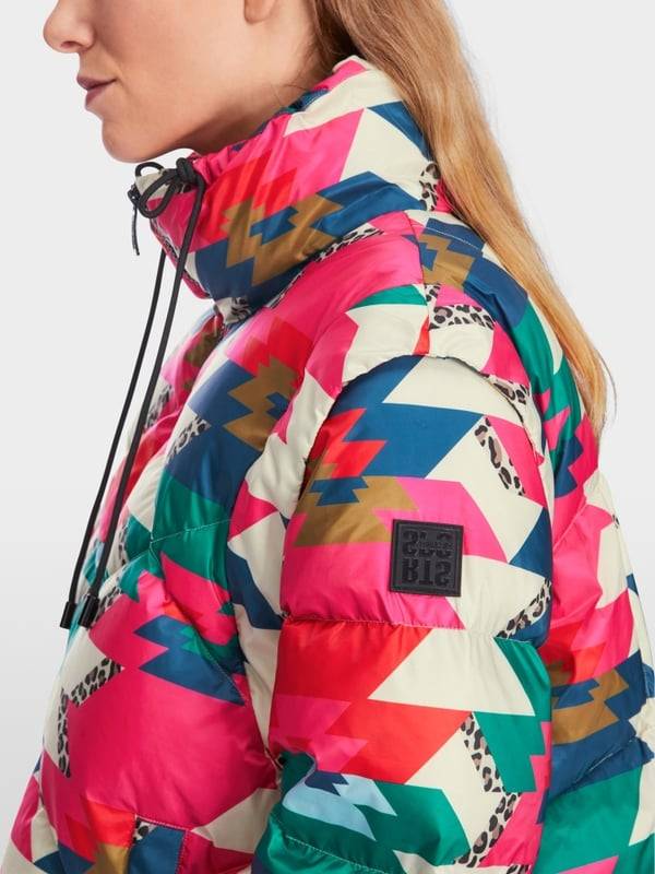 Marc Cain Daunenjacke mit Print "Rethink Together" Hotsell