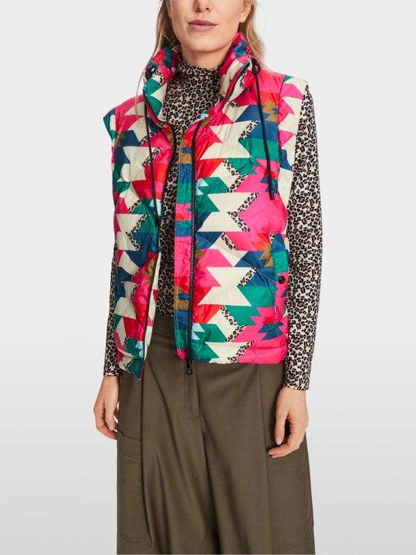 Marc Cain Daunenjacke mit Print "Rethink Together" Hotsell