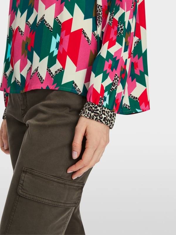 Marc Cain Viskosebluse mit Raglan Günstiger Verkauf