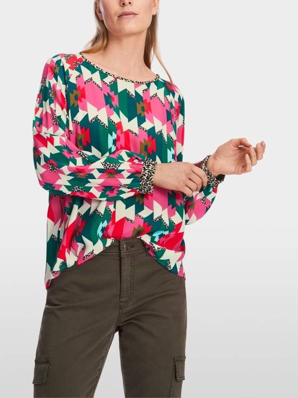 Marc Cain Viskosebluse mit Raglan Günstiger Verkauf