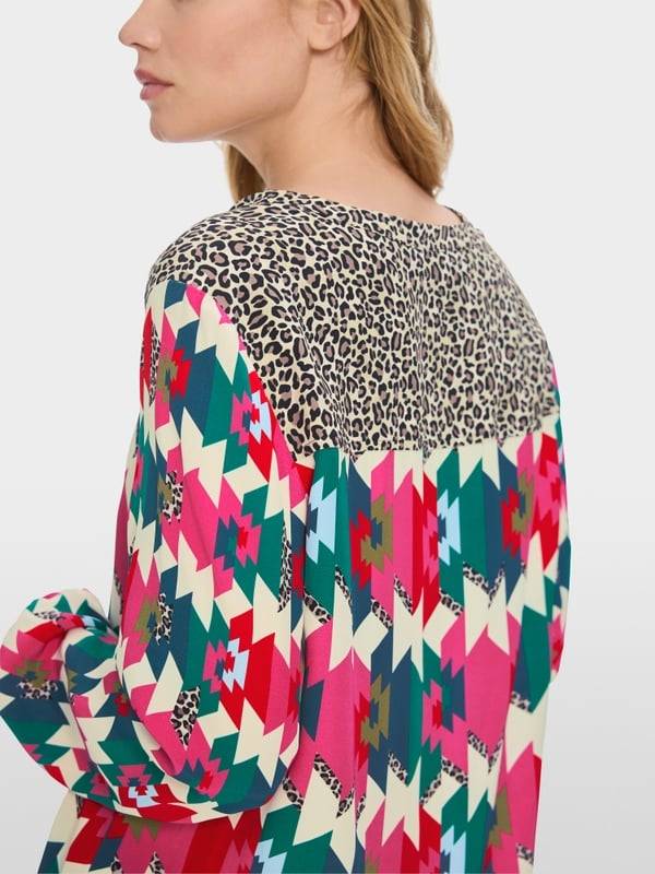 Marc Cain Viskosekleid in Material- und Mustermix Fabrikverkauf