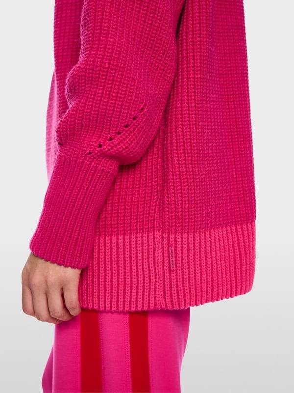 Marc Cain Sweater mit Troyer - Knitted in Germany Kostenloser Versand