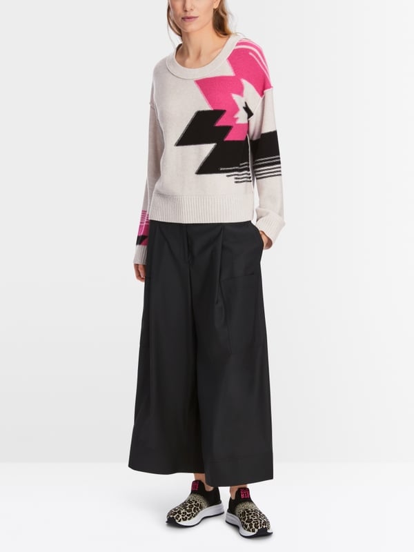 Marc Cain Sweater aus Wollmix mit Kaschmir