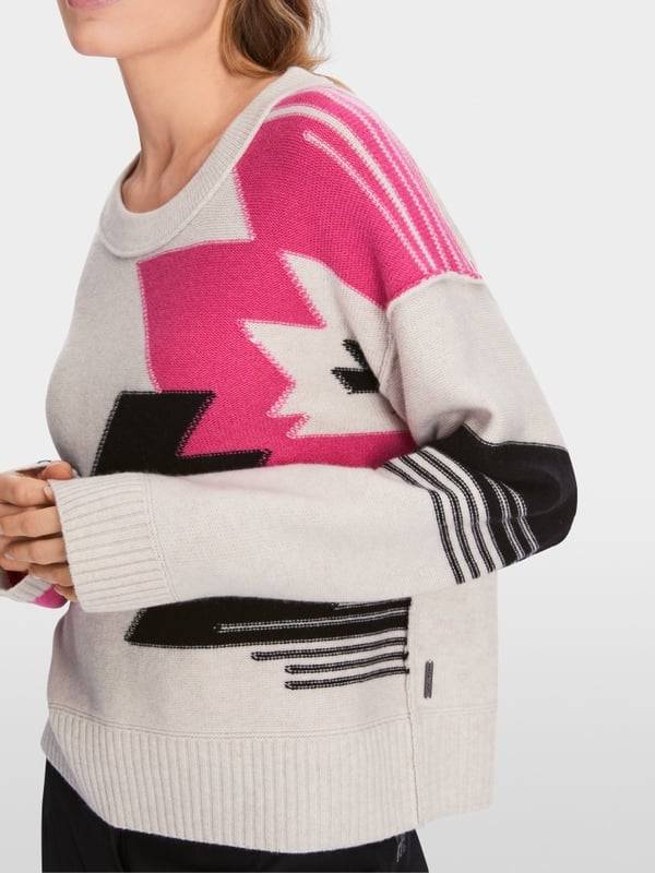 Marc Cain Sweater aus Wollmix mit Kaschmir Limitierter Zeitrabatt