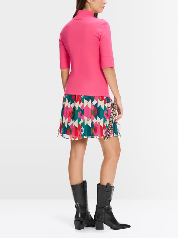 Marc Cain Kurzes T-Shirt mit Turtle-Neck Cyber Monday