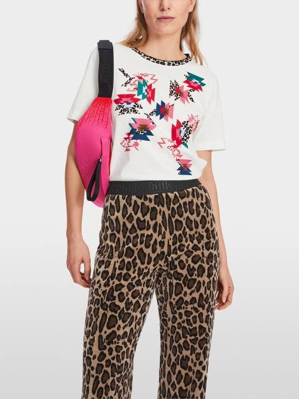 Marc Cain Baumwoll-T-Shirt "Rethink Together" Vatertagsangebot