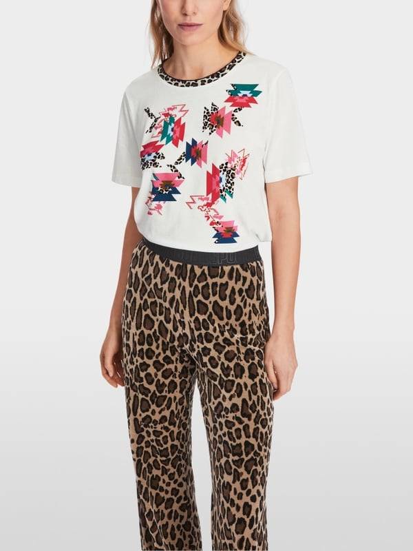 Marc Cain Baumwoll-T-Shirt "Rethink Together" Vatertagsangebot
