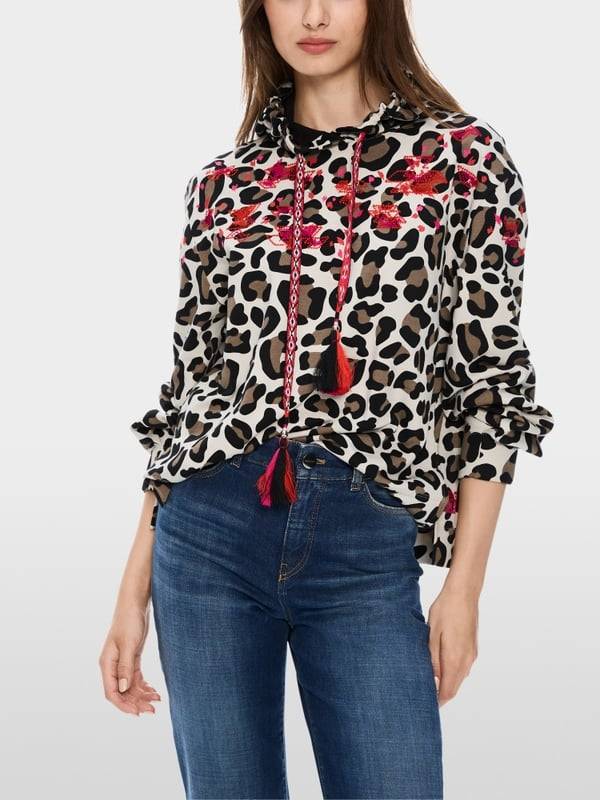 Marc Cain Kapuzen-Sweatshirt in Mustermix Tägliche Deals