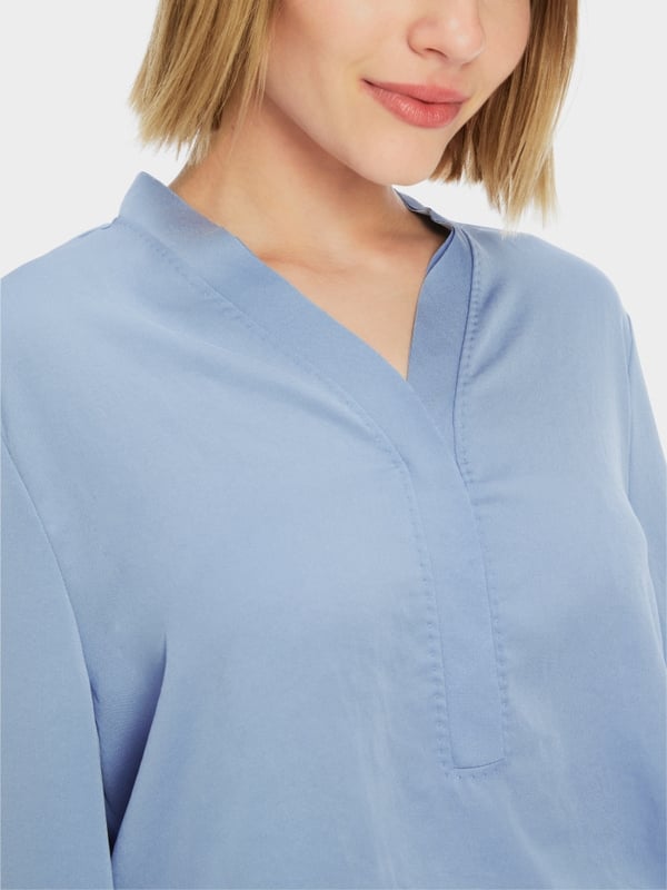 Marc Cain V-Neck-Bluse "Rethink Together" Riesige Rabatte