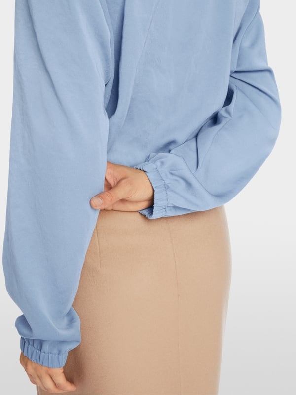 Marc Cain V-Neck-Bluse "Rethink Together" Riesige Rabatte