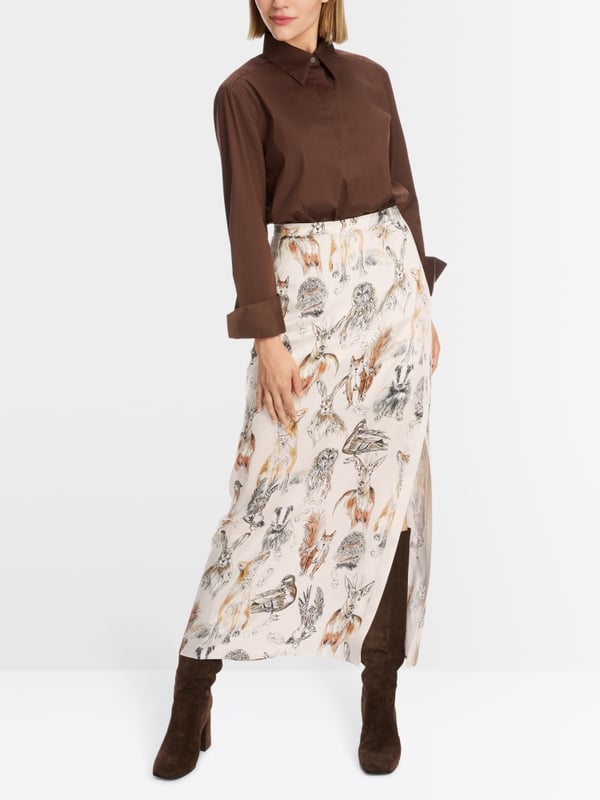 Marc Cain Hemdbluse im Baumwollstretch Clearance-Verkauf