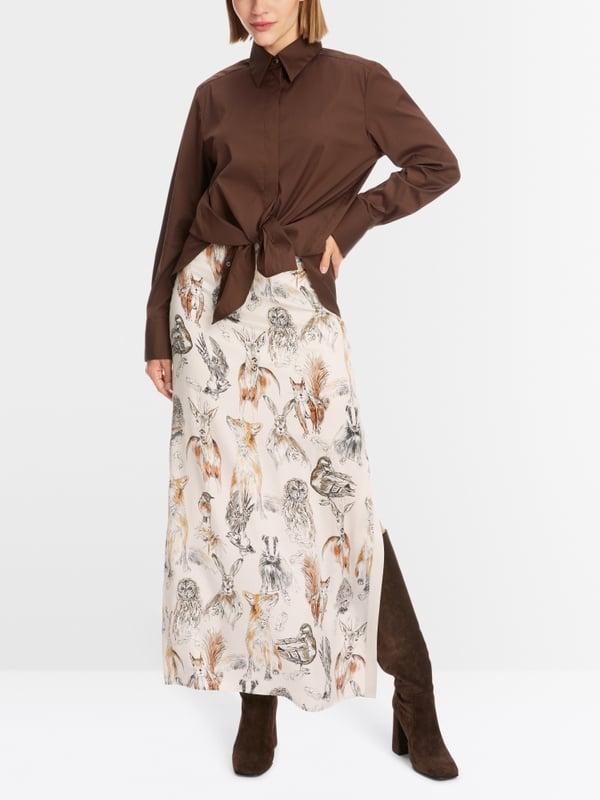 Marc Cain Hemdbluse im Baumwollstretch Clearance-Verkauf