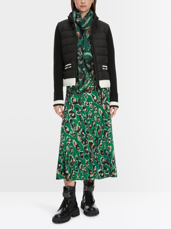 Marc Cain Material-Mix-Jacke "Rethink Together" Im Verkauf