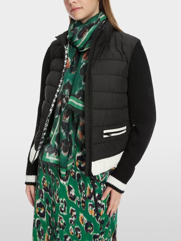 Marc Cain Material-Mix-Jacke "Rethink Together" Im Verkauf