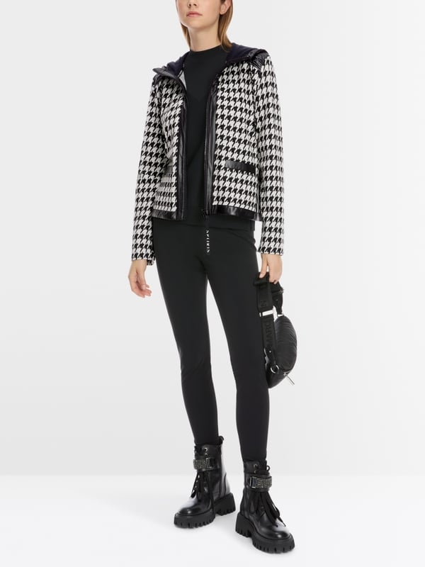 Marc Cain Chickcheck-Jacke mit Kapuze 50% Rabatt für begrenzte Zeit