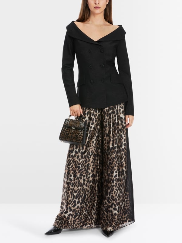 Marc Cain Dezent schimmernder Off-Shoulder-Blazer VIP-Rabatte