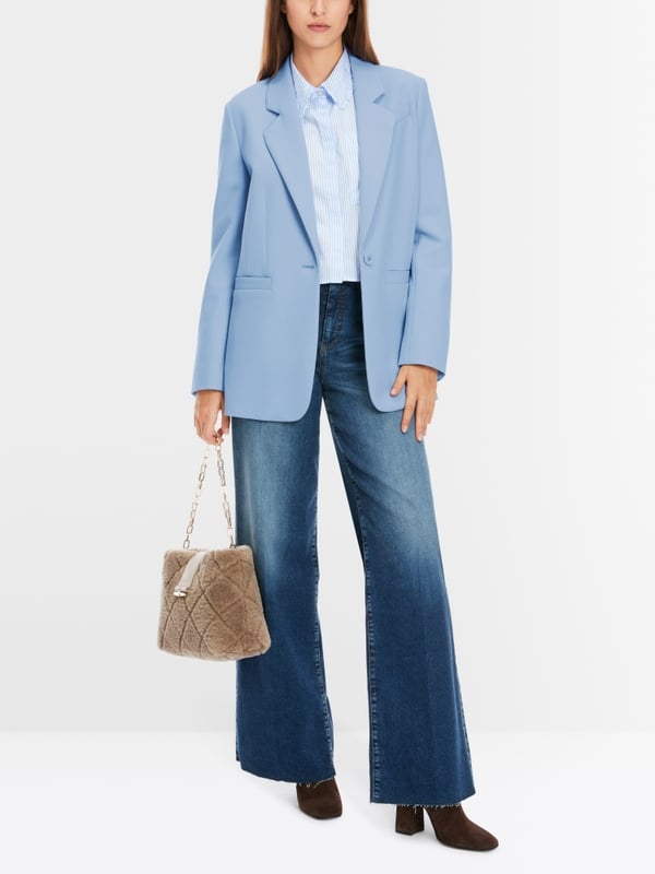 Marc Cain Körpernaher Blazer in Uni Kostenlose Rückgabe