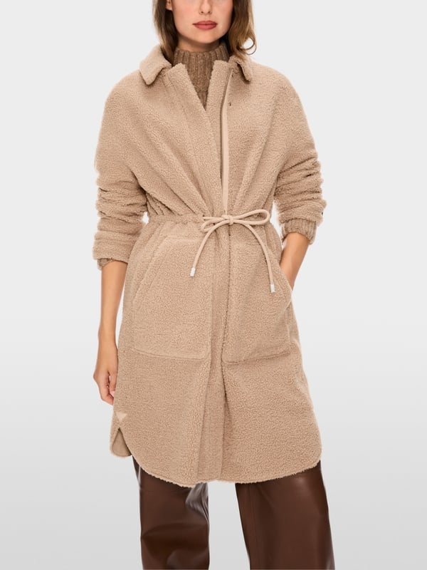 Marc Cain Mantel in lockigem Fun Fur Online
