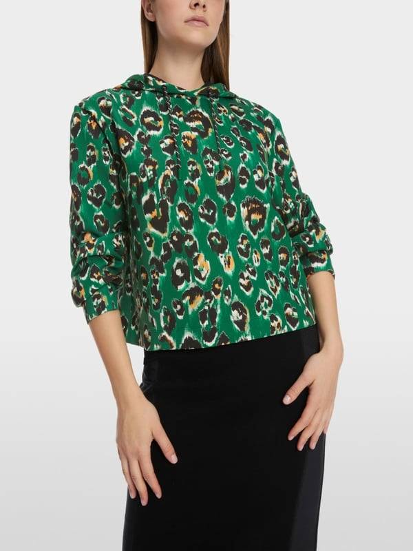 Marc Cain Sweater im Greo-Print auf Scuba-Jersey Versandkostenfrei