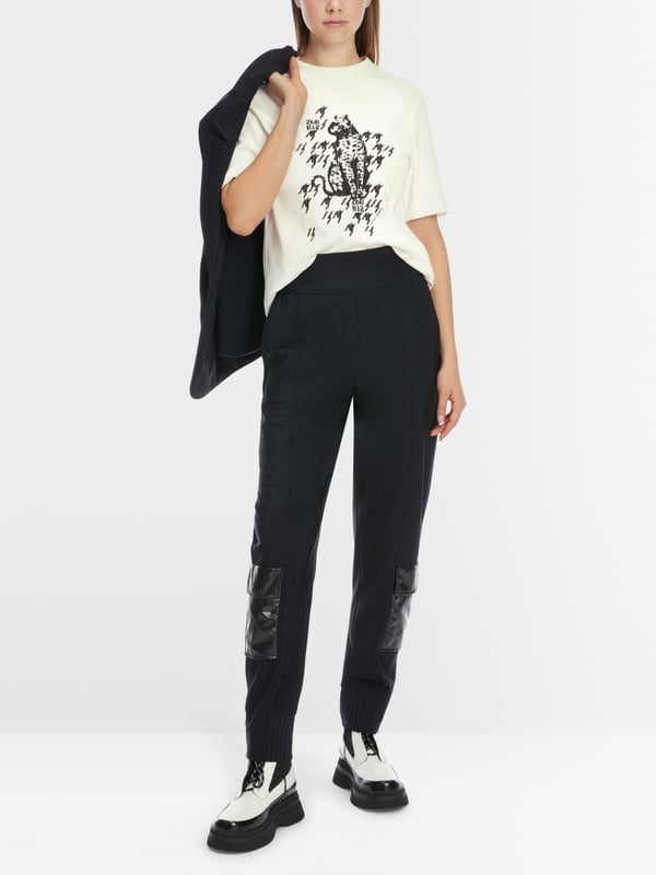Marc Cain T-Shirt mit Leo-Print Nur noch ein Tag übrig