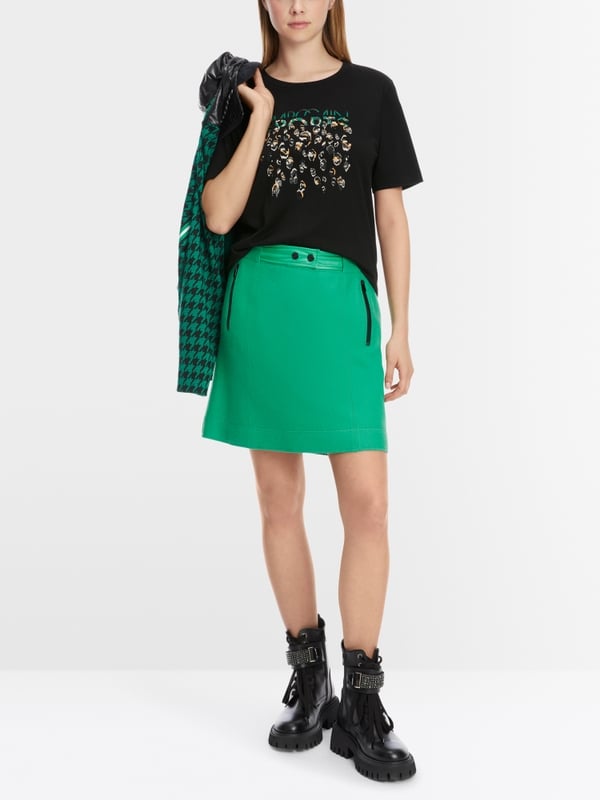 Marc Cain T-Shirt mit Greo-Print Super Rabatt
