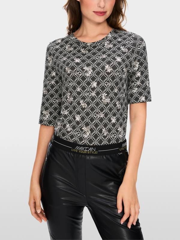 Marc Cain Shirt aus Baumwollstretch 50% Rabatt mit kostenlosem Versand
