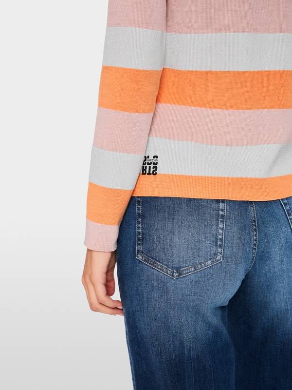 Marc Cain Gestreifter Sweater Knitted in Germany Günstig kaufen