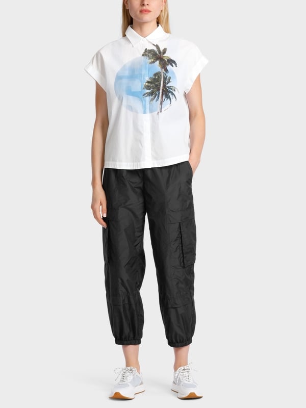 Marc Cain Ärmellose Hemdbluse "Rethink Together" Tiefpreis