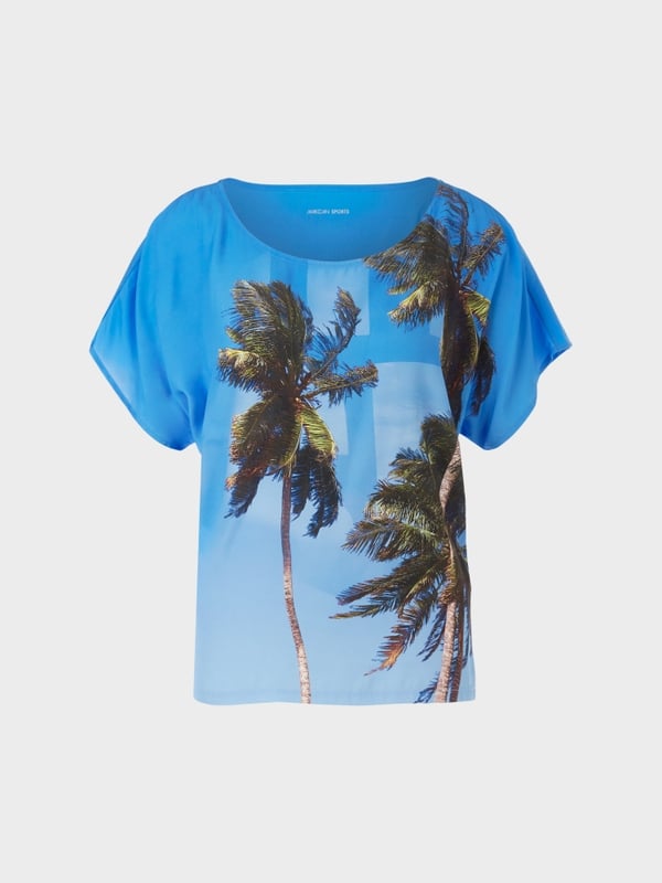 Marc Cain Bluse mit Palmenprint Begrenzte Freigabe