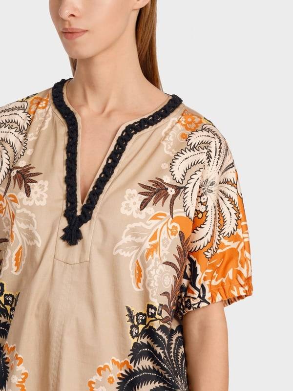 Marc Cain Bedruckte Bluse im Tunikastil Letzte 2 Tage