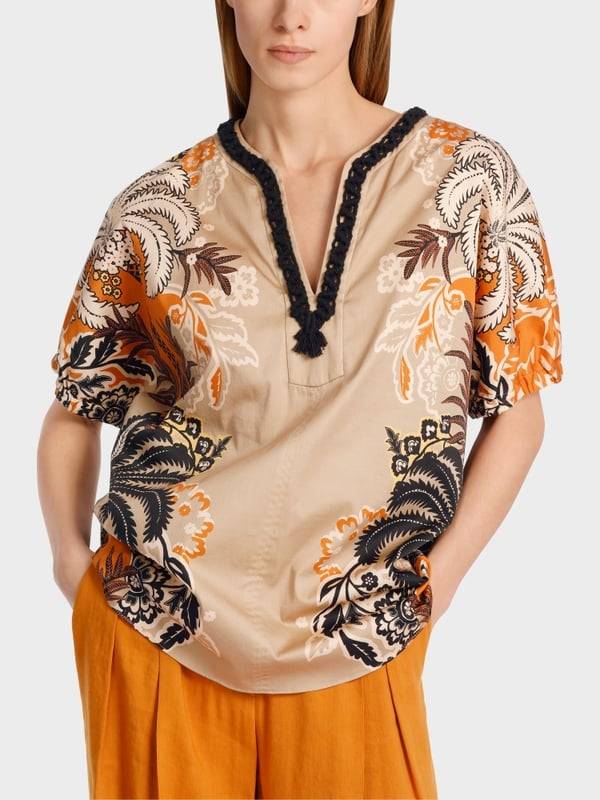 Marc Cain Bedruckte Bluse im Tunikastil Letzte 2 Tage