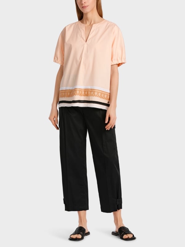 Marc Cain Weite Bluse mit Spitzendetails Zeitbegrenzte Promotion