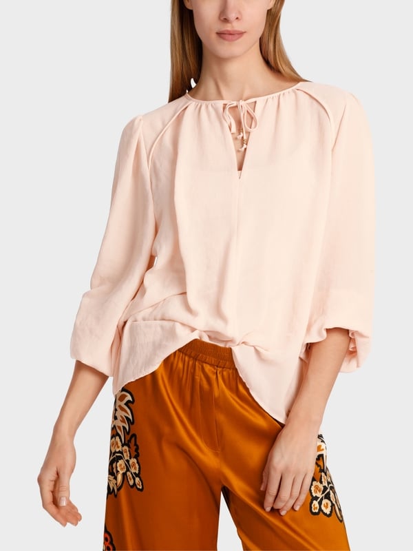 Marc Cain Leichte Bluse aus recyceltem Polyester Bis zu 50% Rabatt