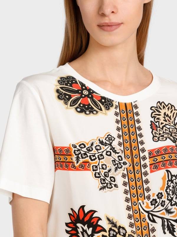 Marc Cain Bluse in Materialmix Bis zu 60% Rabatt