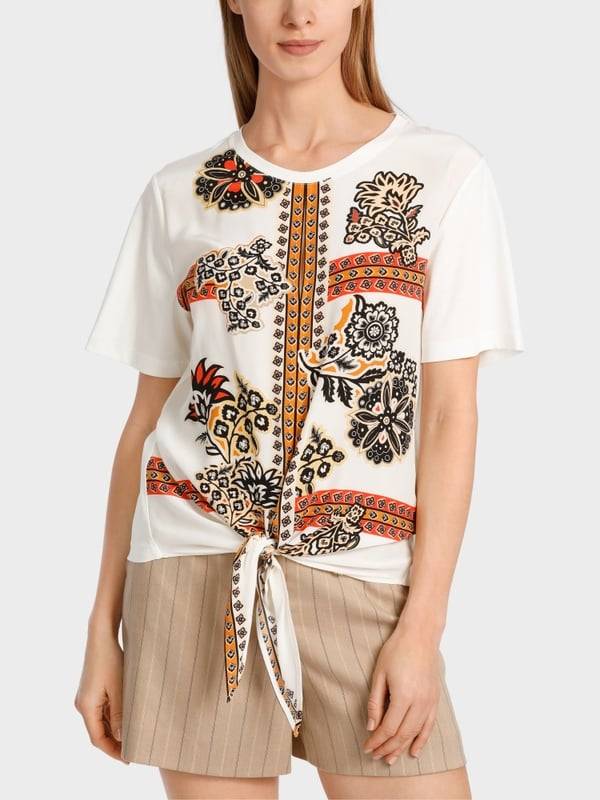 Marc Cain Bluse in Materialmix Bis zu 60% Rabatt