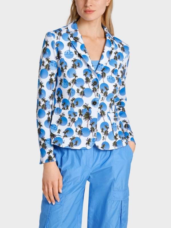 Marc Cain Beach-Point-Blazer aus Scubamaterial Discount Store für neue Produkte