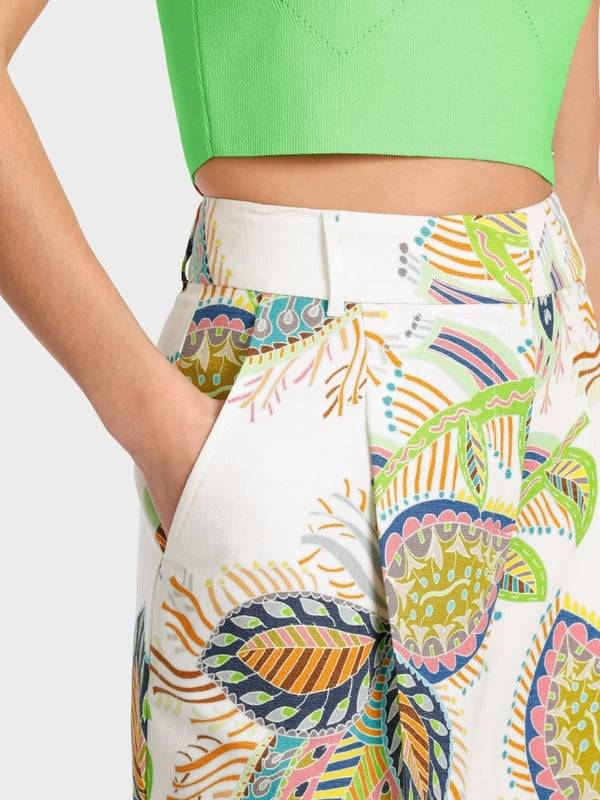 Marc Cain Modell WICHITA – Bundfaltenhose bedruckt Begrenzt auf 3 Tage