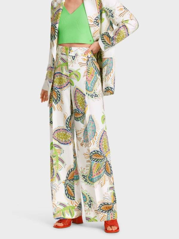 Marc Cain Modell WICHITA – Bundfaltenhose bedruckt Begrenzt auf 3 Tage