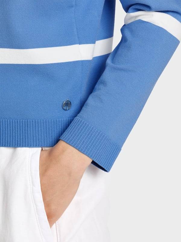 Marc Cain Gestreifter "Rethink Together" Cardigan Outlet
