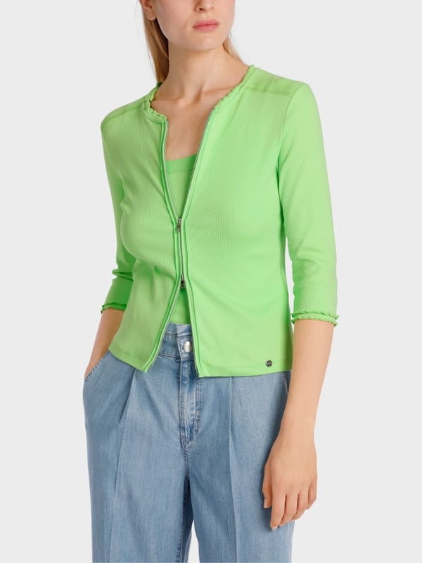 Marc Cain Sportive Jacke mit Rüschendetail Schlussverkauf