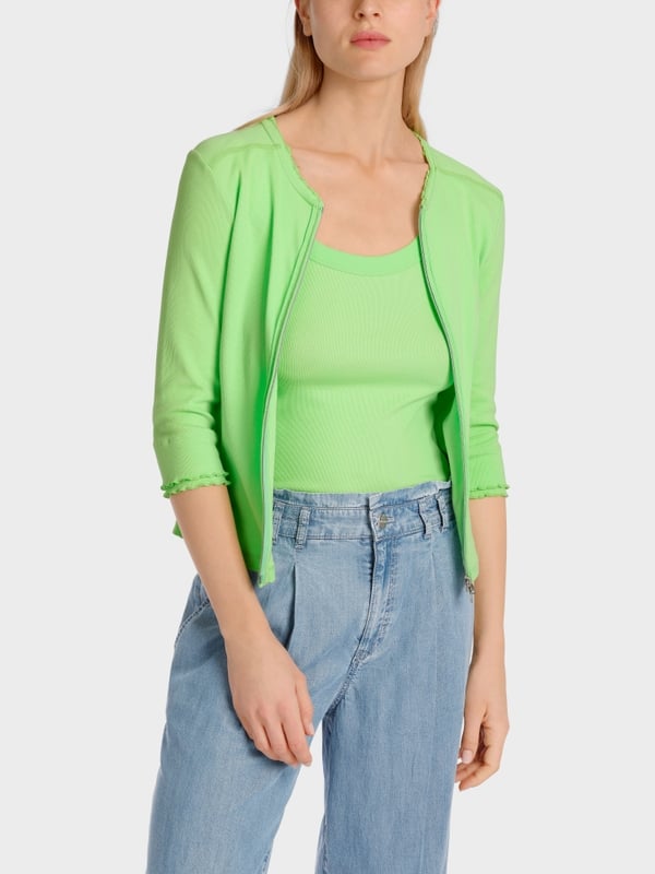 Marc Cain Sportive Jacke mit Rüschendetail Schlussverkauf