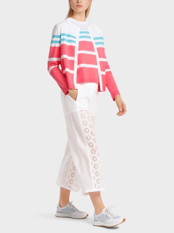 Marc Cain Gestreifter "Rethink Together" Cardigan Meist gekauft