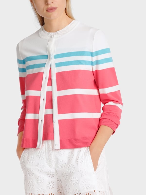 Marc Cain Gestreifter "Rethink Together" Cardigan Meist gekauft