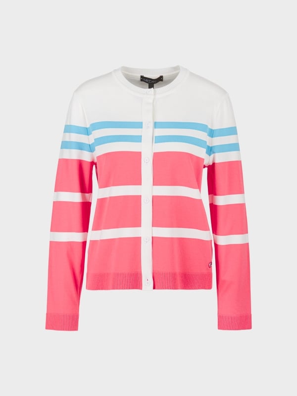 Marc Cain Gestreifter "Rethink Together" Cardigan Meist gekauft