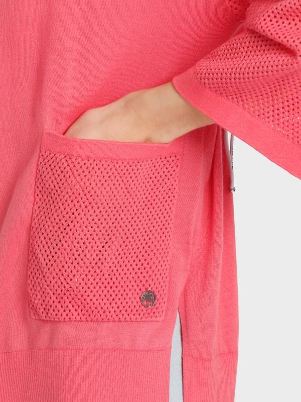Marc Cain Cardigan mit Lochinsert Kostenloser Versand