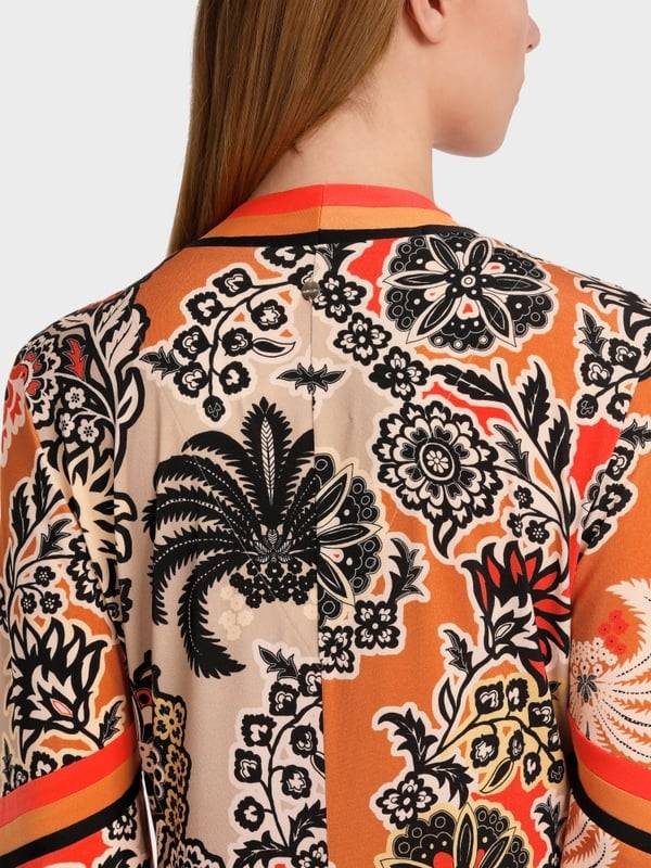 Marc Cain Midilanges Kleid im Seventies Style Super Sparpreis
