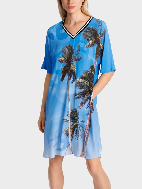 Marc Cain Kleid mit authentischem Palmenprint Begrenzte Freigabe