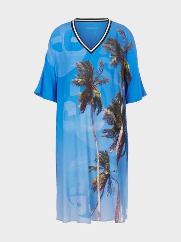 Marc Cain Kleid mit authentischem Palmenprint Begrenzte Freigabe