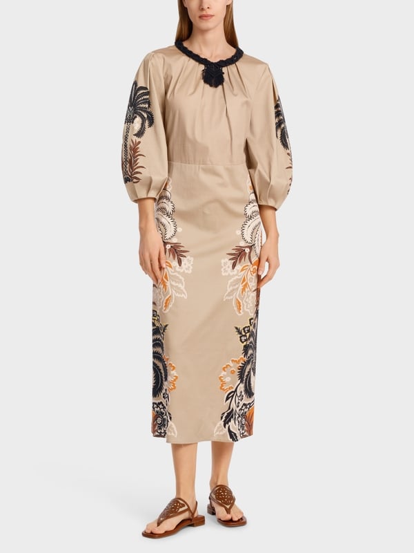 Marc Cain Midilanges, tailliertes Kleid
